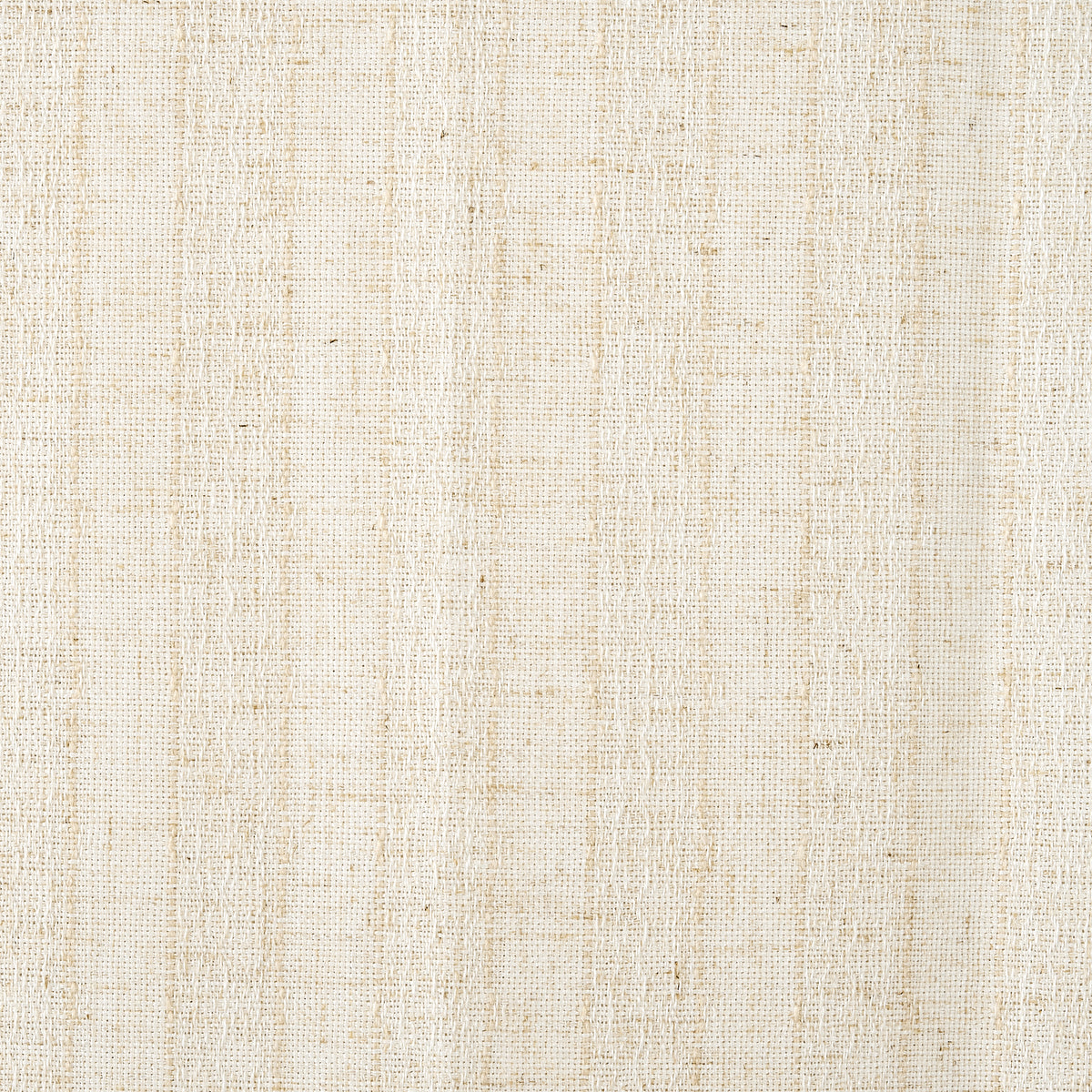 Ansel Pinstripe Weave Curtains in Deep Ivory, weave close up