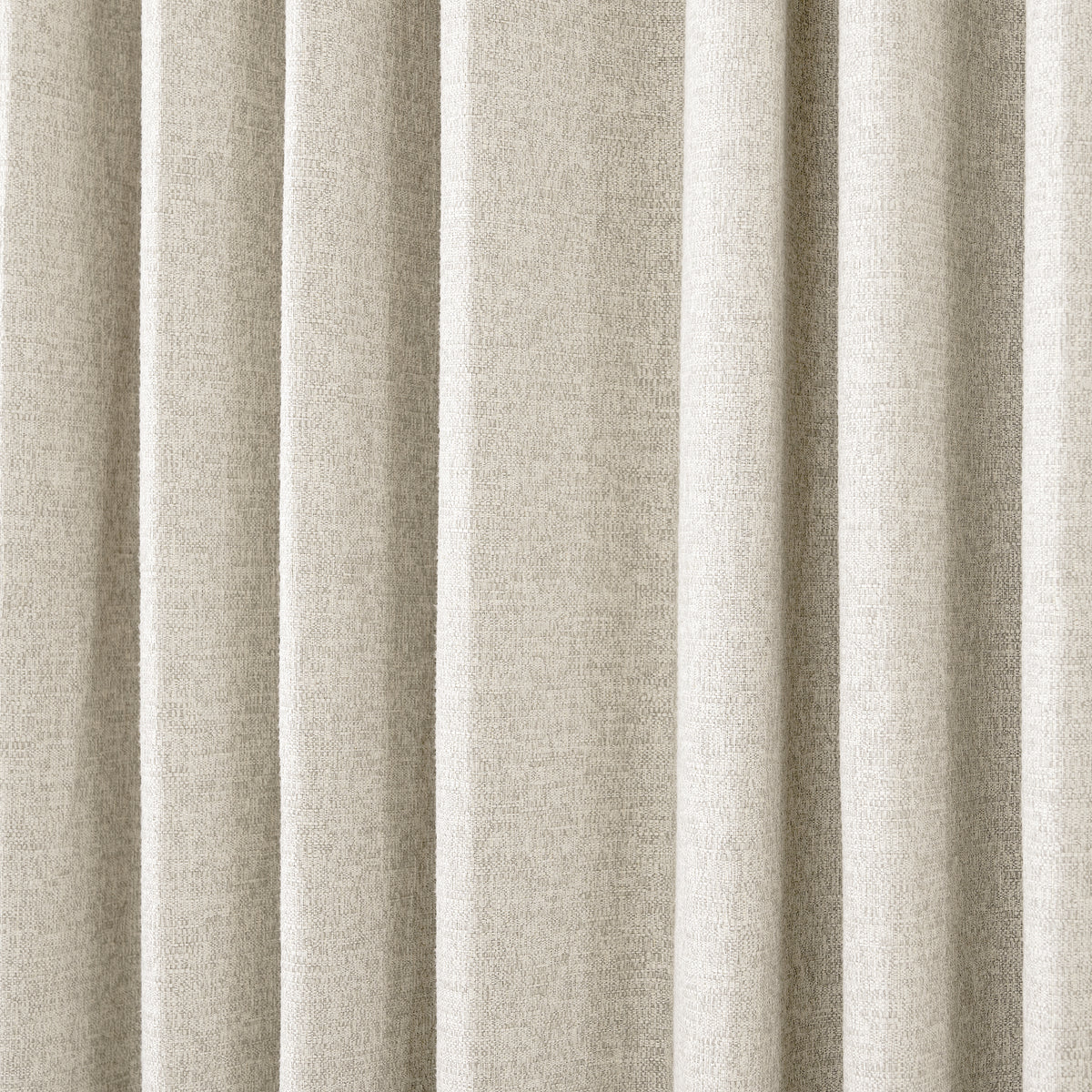 Everett Yarn-Dyed Jacquard Blackout Curtains in Chalk, drape close up