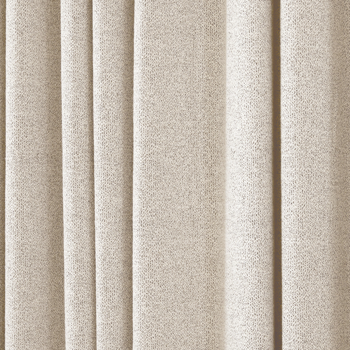 Pembroke Flecked Weave Curtains in Pale Greige, drape close up