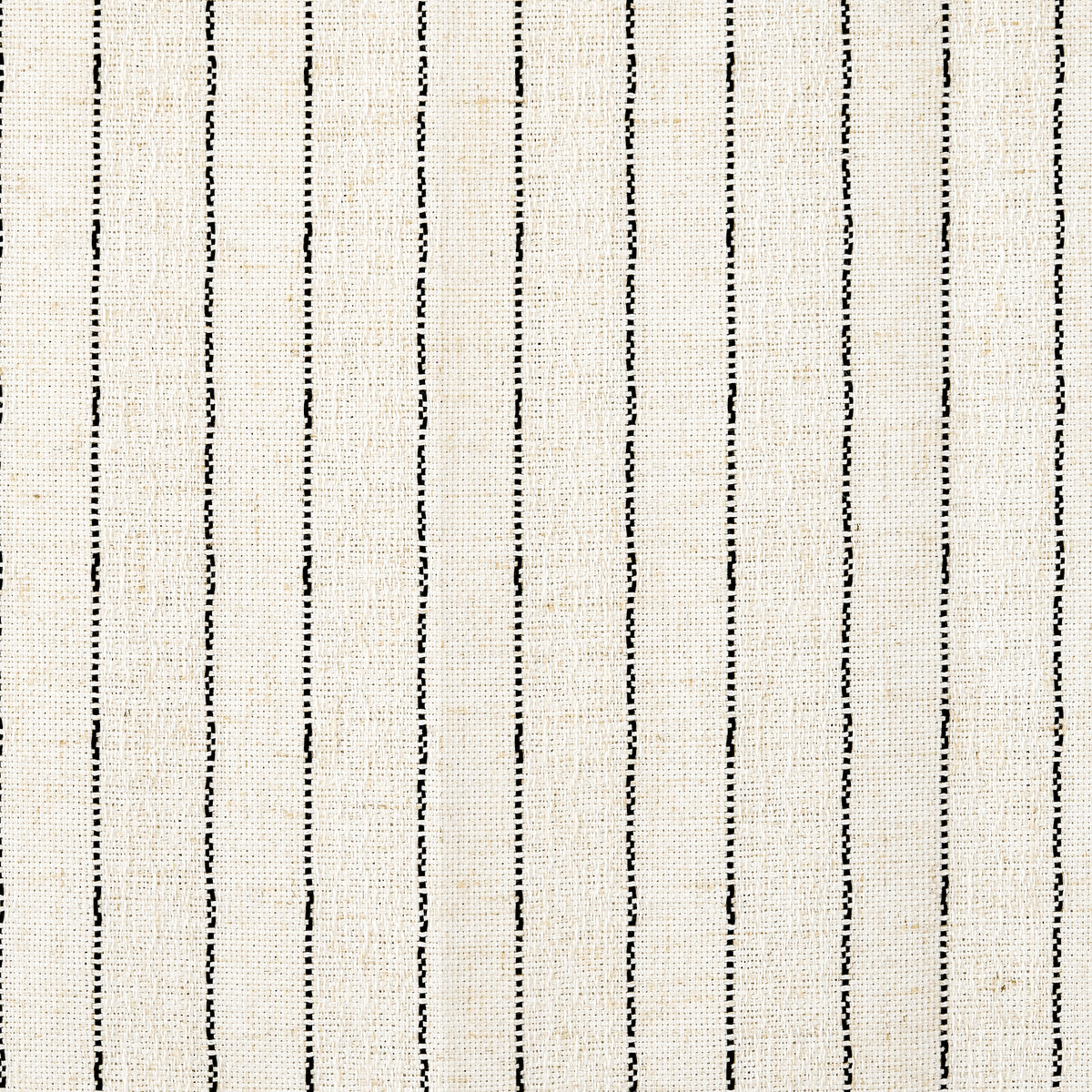 Ansel Pinstripe Weave Curtains in Warm Chalk, weave close up