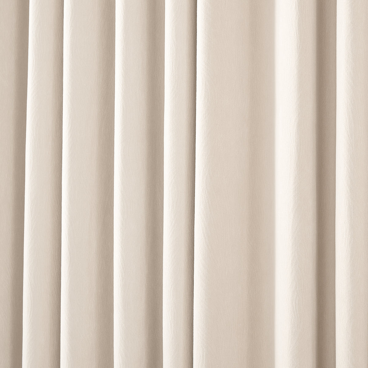 Ottilie Plush Chenille Blackout Curtains in Ivory, drape close up