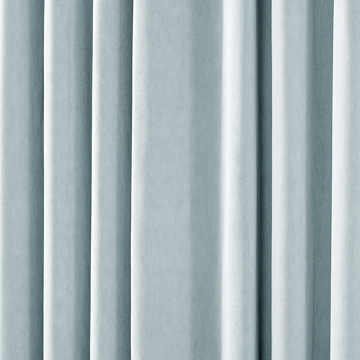 Genevieve Cloud-Soft Chenille Blackout Curtains in Dusty Blue, drape close up