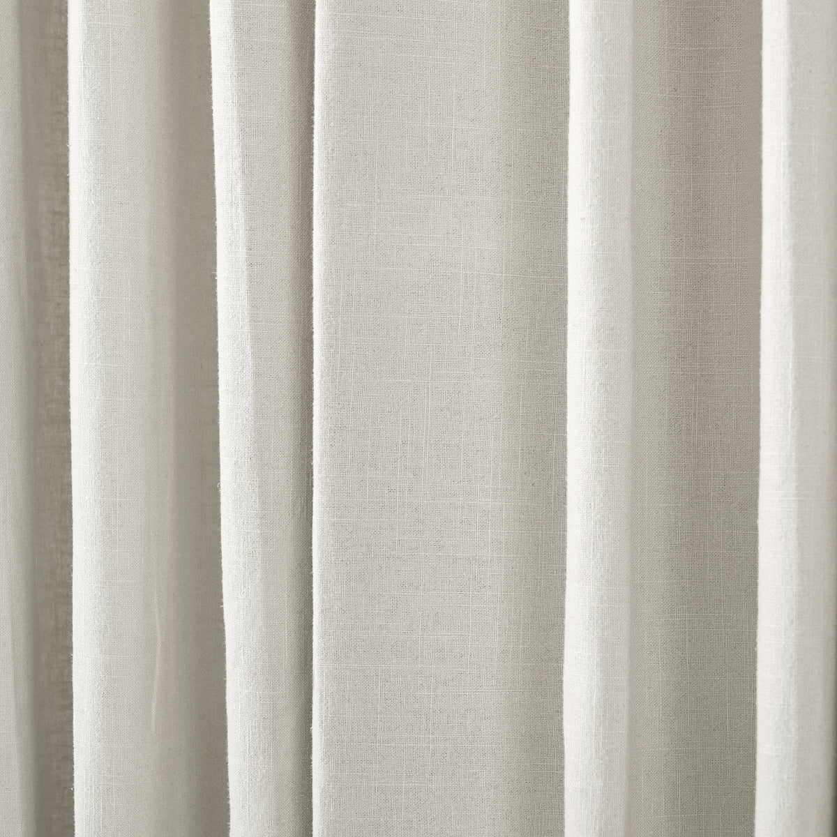 Edwina Linen-Cotton Curtains in Sage Gray, drape close up