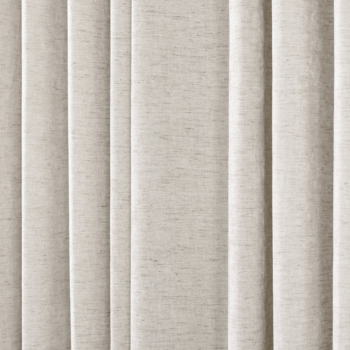 Prentiss Reversible Slub Curtains in Pale Greige, drape close up