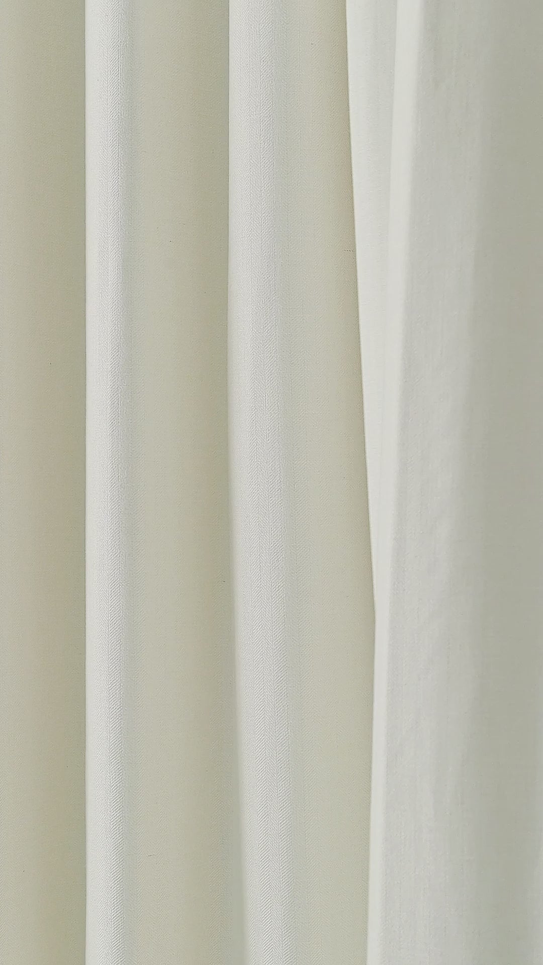 Forrester Linen-Blend Slub Curtains in Chalk, drape video