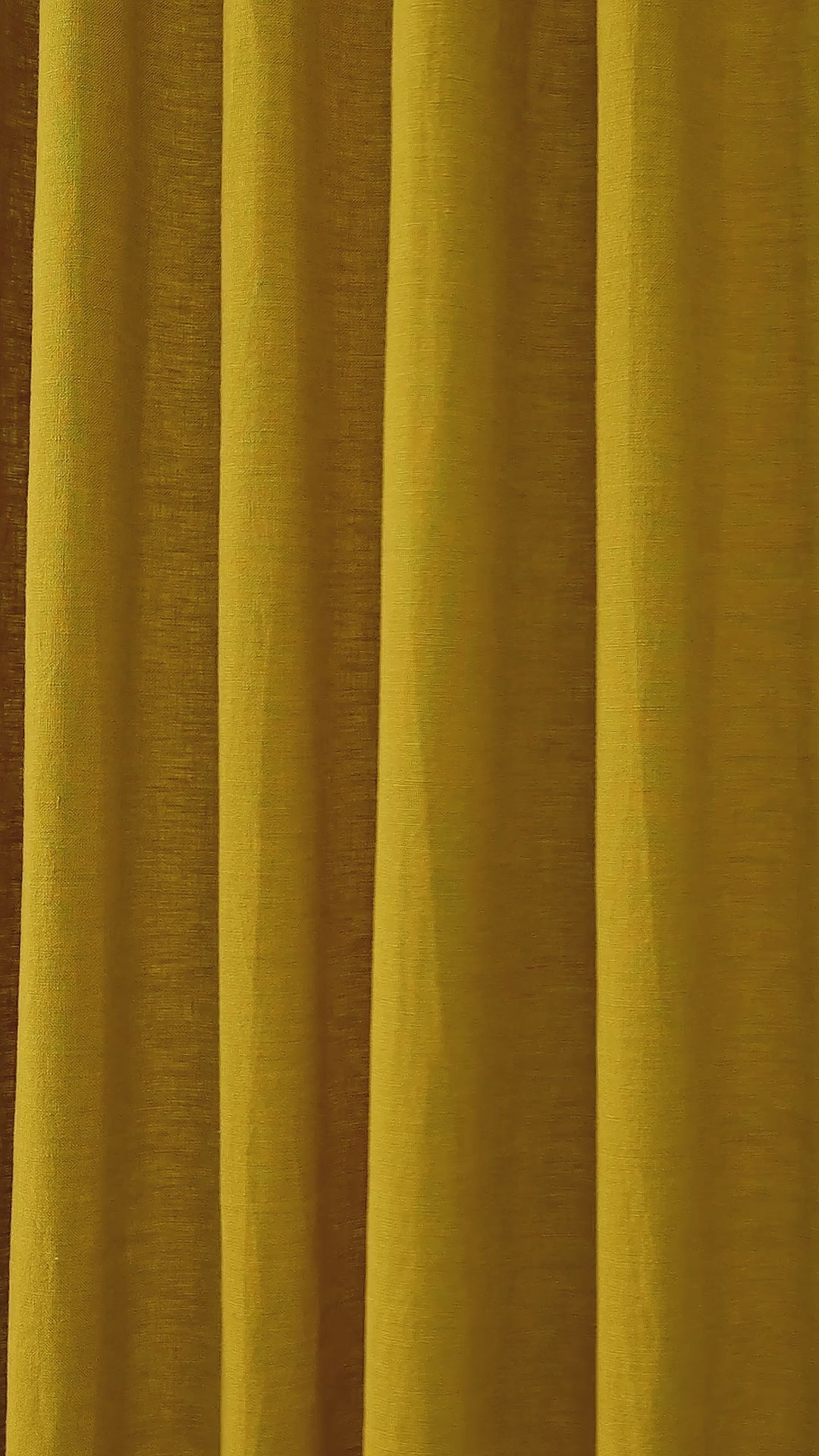 Ainsley Pure Linen Curtains in Ochre, drape video