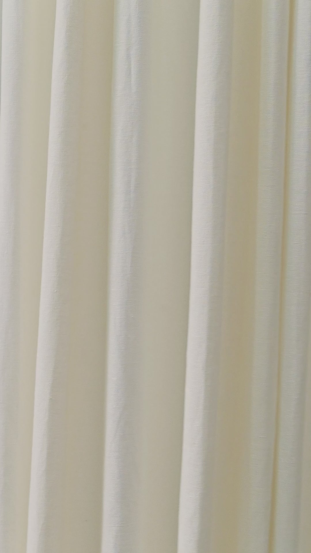 Ainsley Pure Linen Curtains in Ivory, drape video