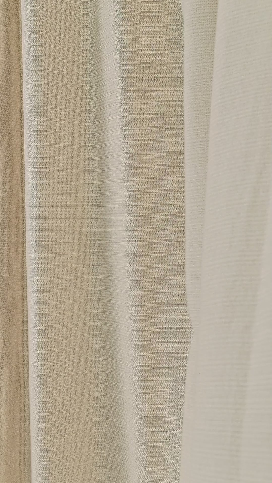 Pembroke Basket Weave Curtains in Chalk, drape video