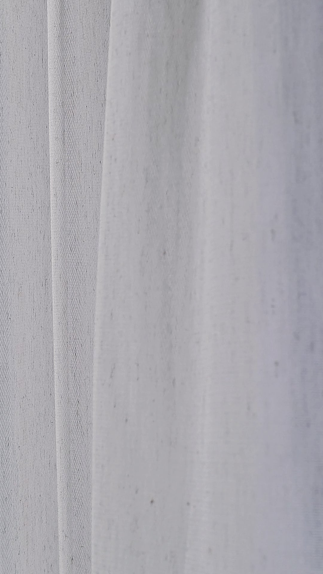 Isabeau Chevron Voile Sheer Curtains in Chalk, drape video
