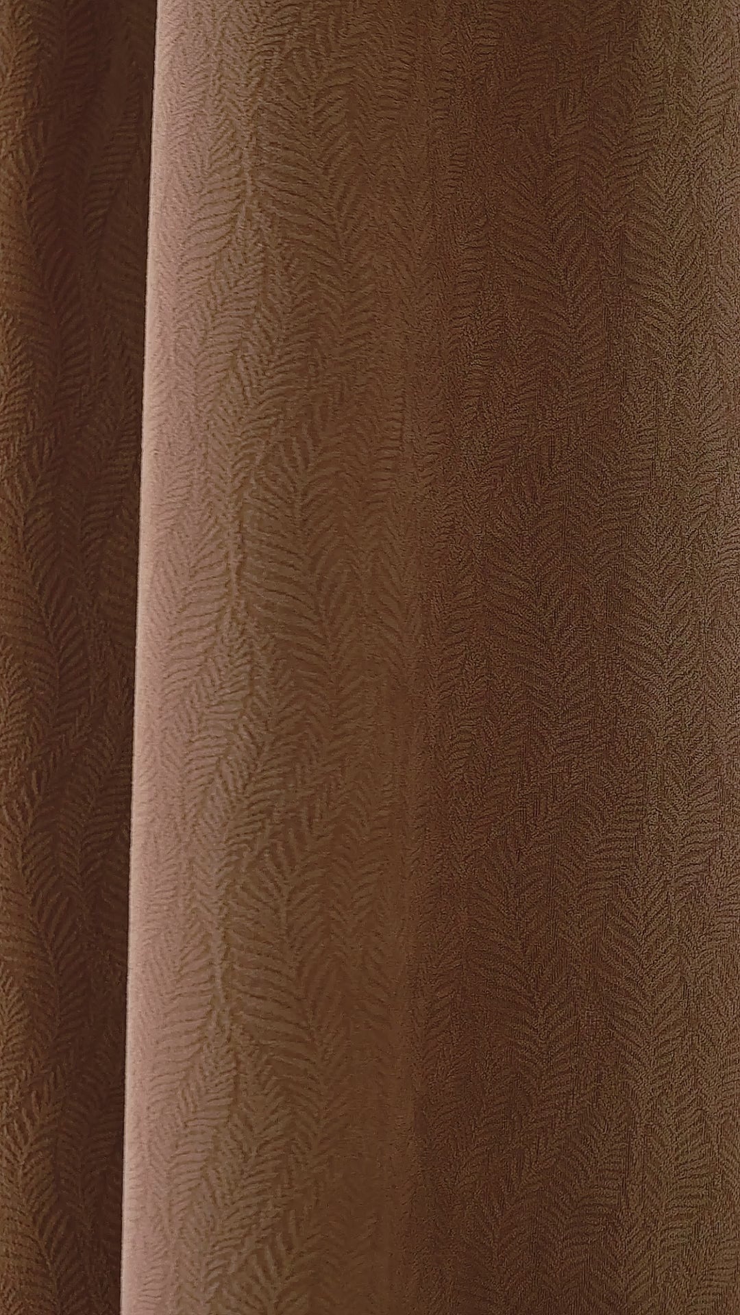 Cordelia Sculpted Chenille Blackout Curtains in Cocoa, drape video