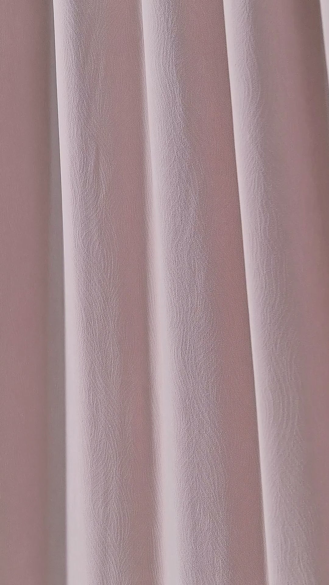 Ottilie Plush Chenille Blackout Curtains in Blush, drape video