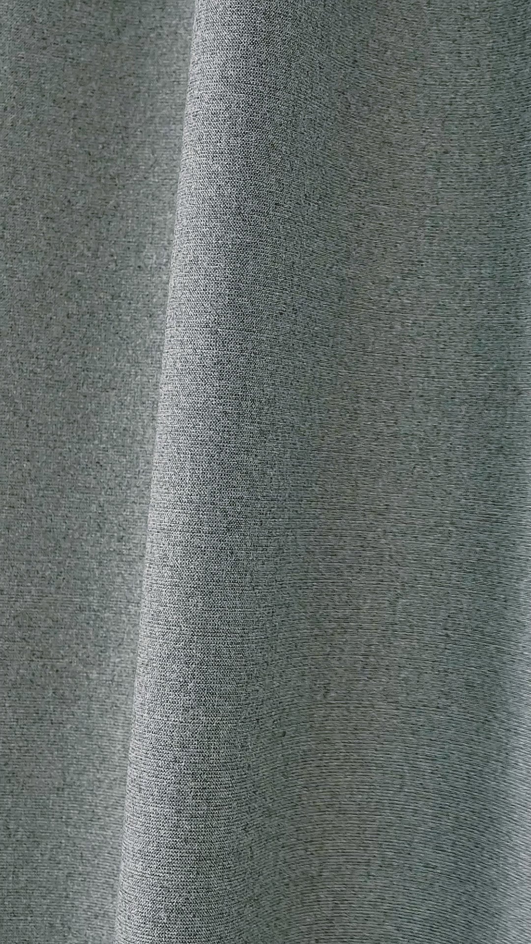 Fraser Wool-Blend Blackout Curtains in Stone, drape video