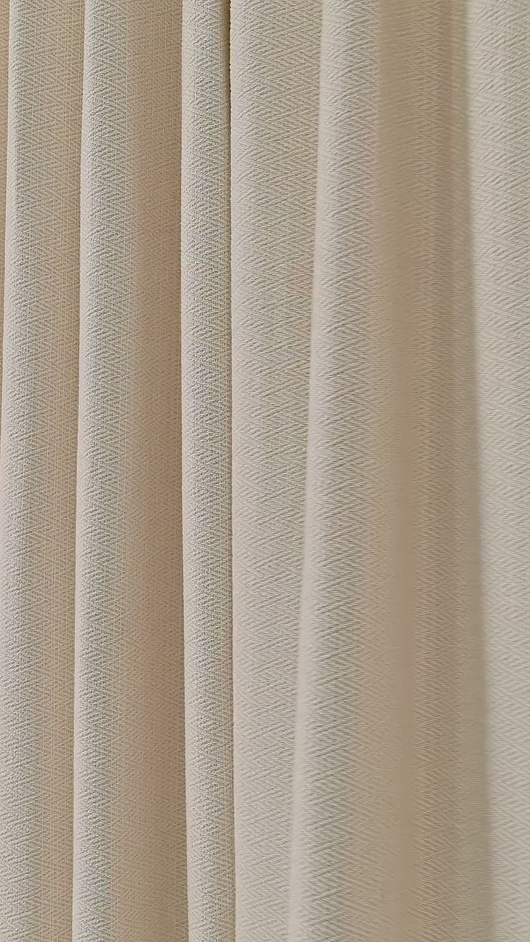 Pembroke Chevron Weave Curtains in Chalk, drape video