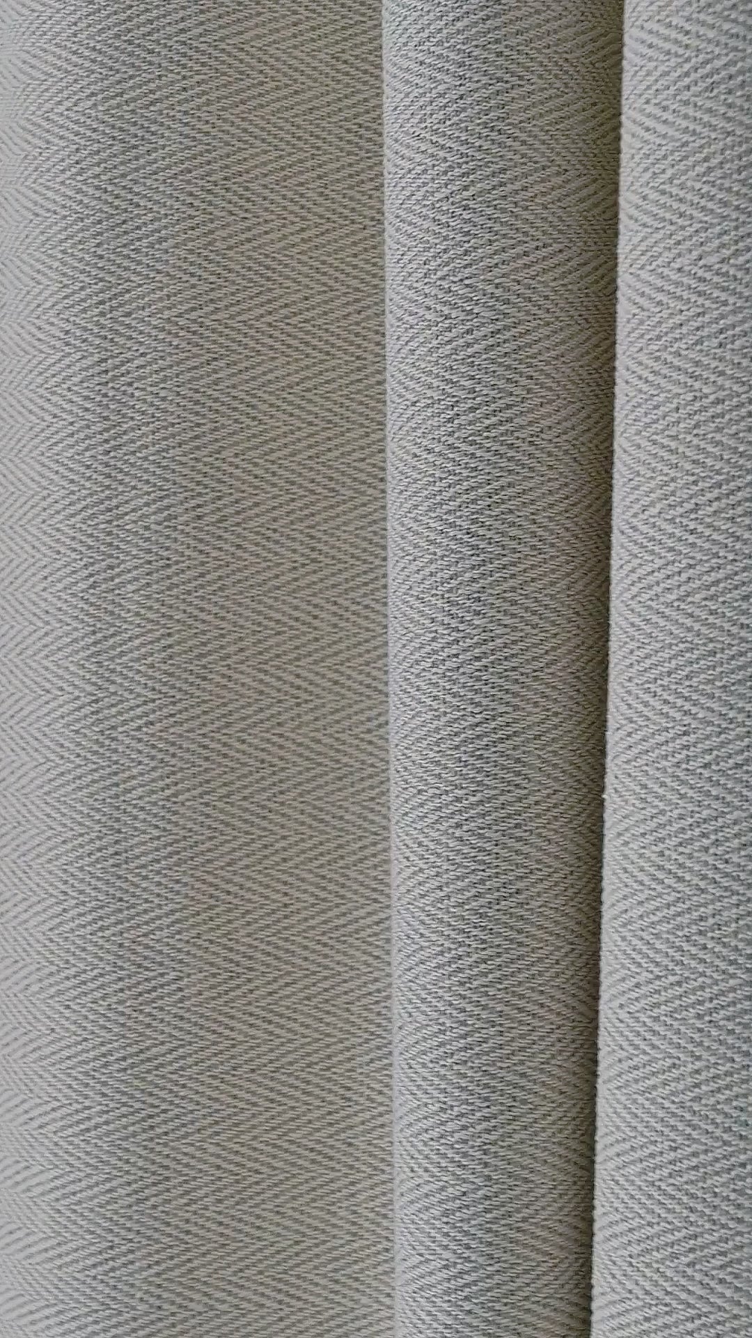 Pembroke Herringbone Weave Curtains in Oat, drape video