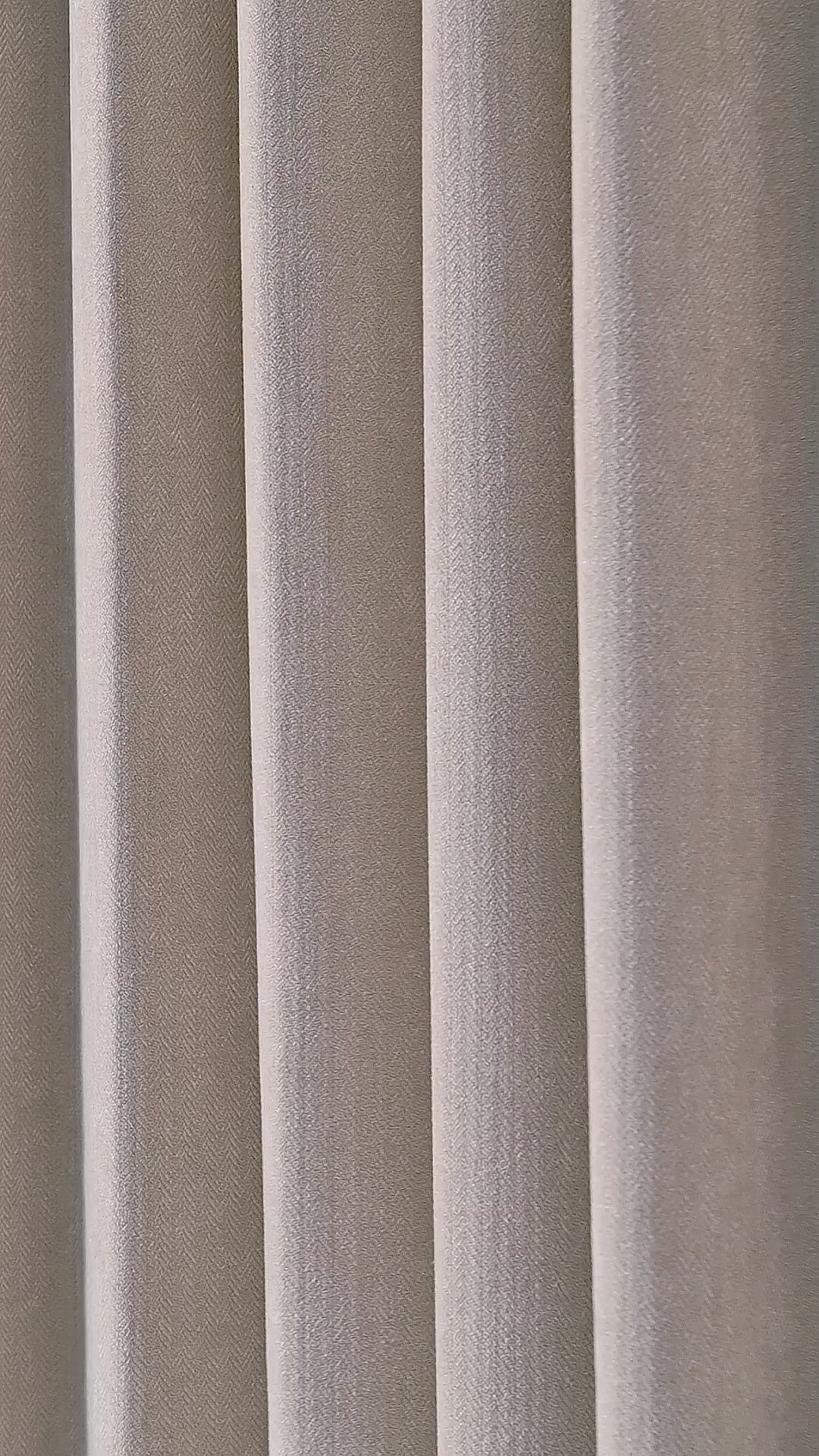 Hadleigh Herringbone Blackout Curtains in Flax, drape video