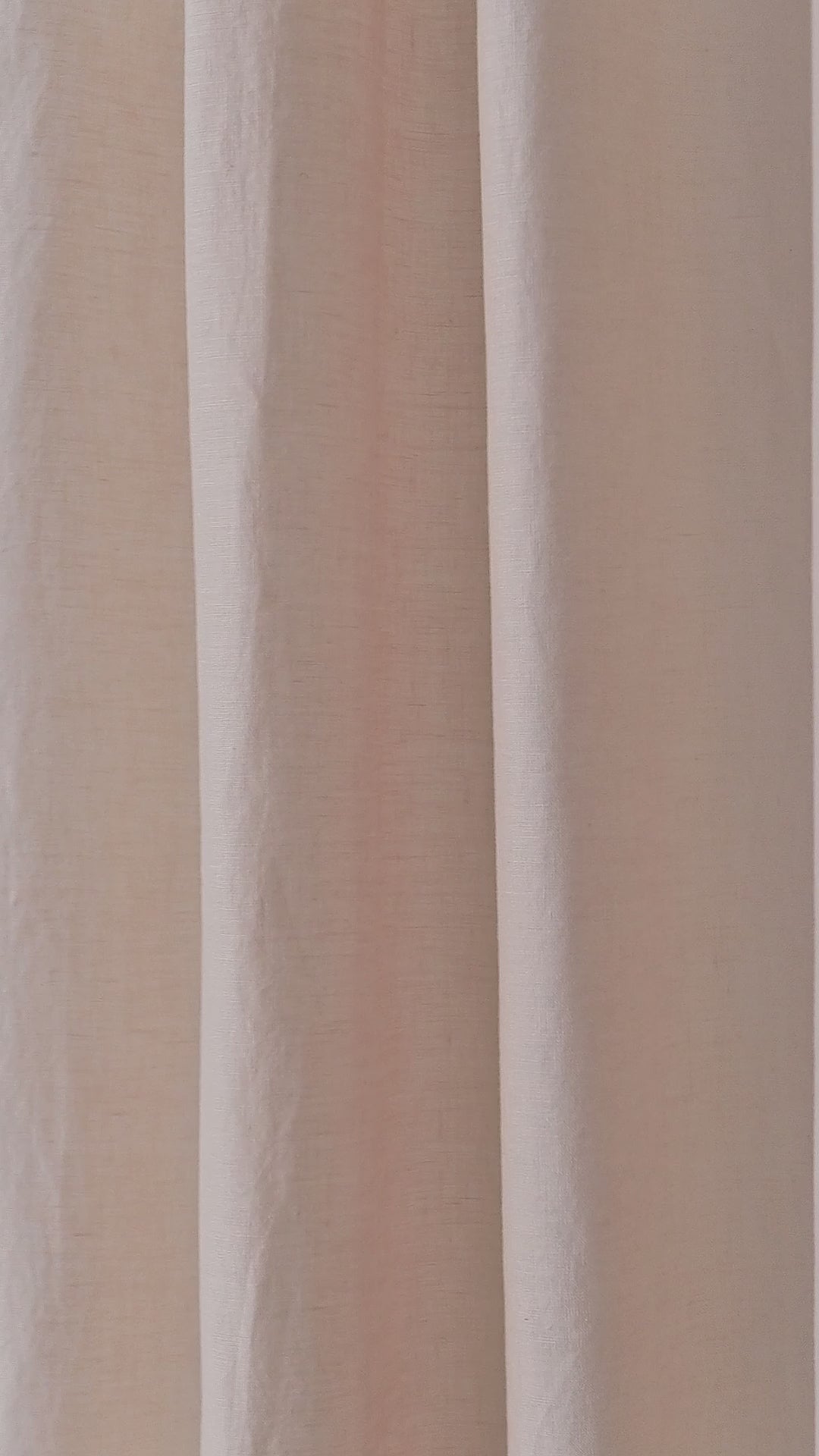 Maribel Lightweight Pure Linen Curtains in Blush, drape video