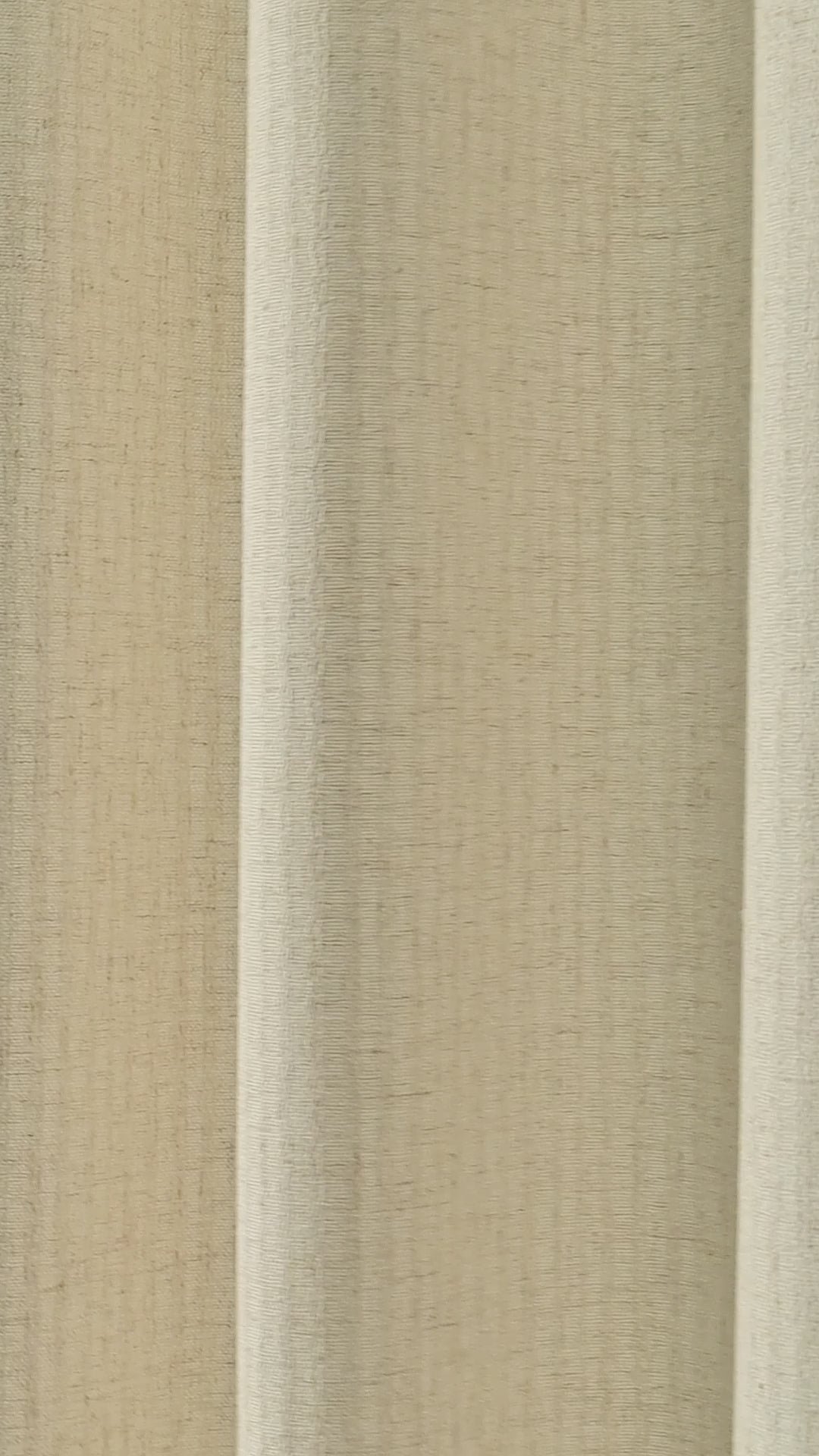 Ansel Slub Weave Curtains in Warm Chalk, drape video