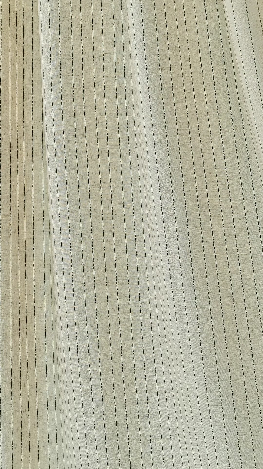 Ansel Pinstripe Weave Curtains in Ivory, drape video