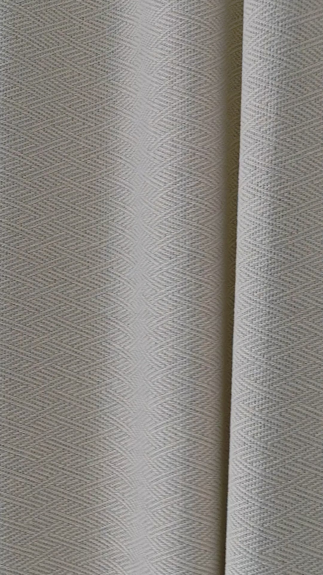 Pembroke Chevron Weave Curtains in Oat, drape video