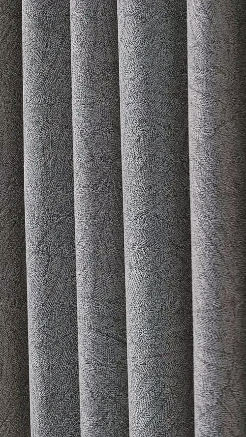 Bramwell Leaf Jacquard Blackout Curtains in Mauve, drape video