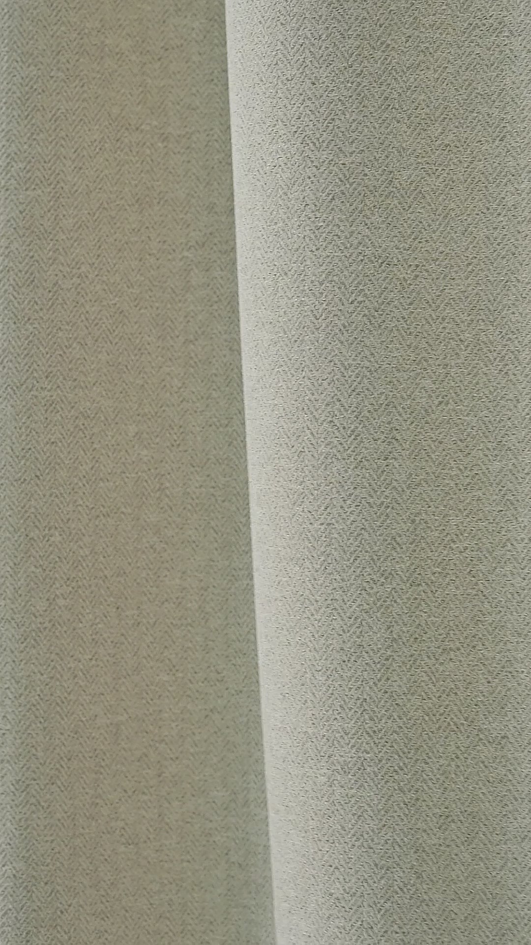 Hadleigh Herringbone Blackout Curtains in Ivory, drape video