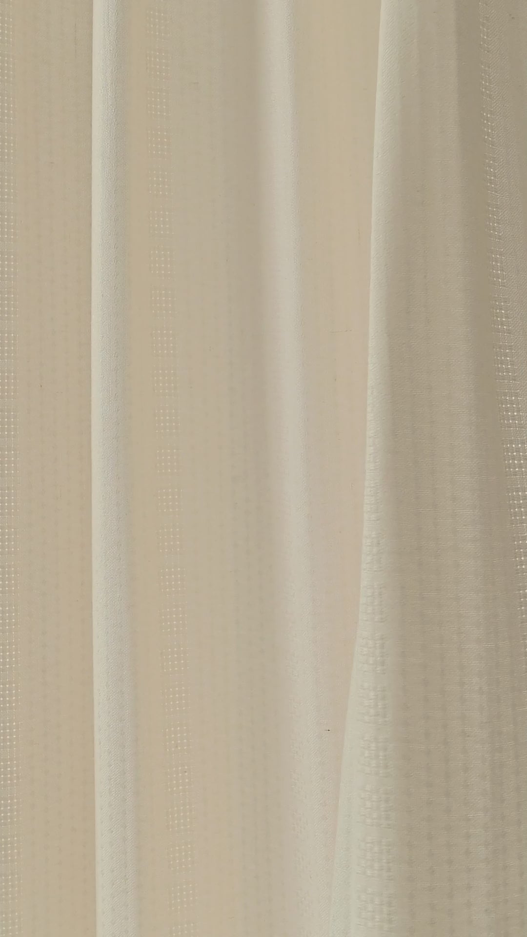 Ansel Eyelet Weave Curtains in Chalk, drape video