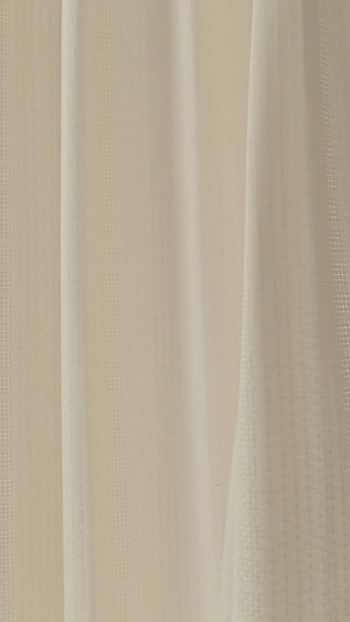 Ansel Eyelet Weave Curtains in Chalk, drape video